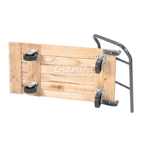 Global Industrial Hardwood Deck Platform Truck Casters - Image 2
