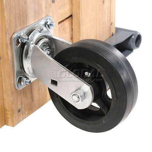Global Industrial Hardwood Deck Platform Truck Casters - Image 5