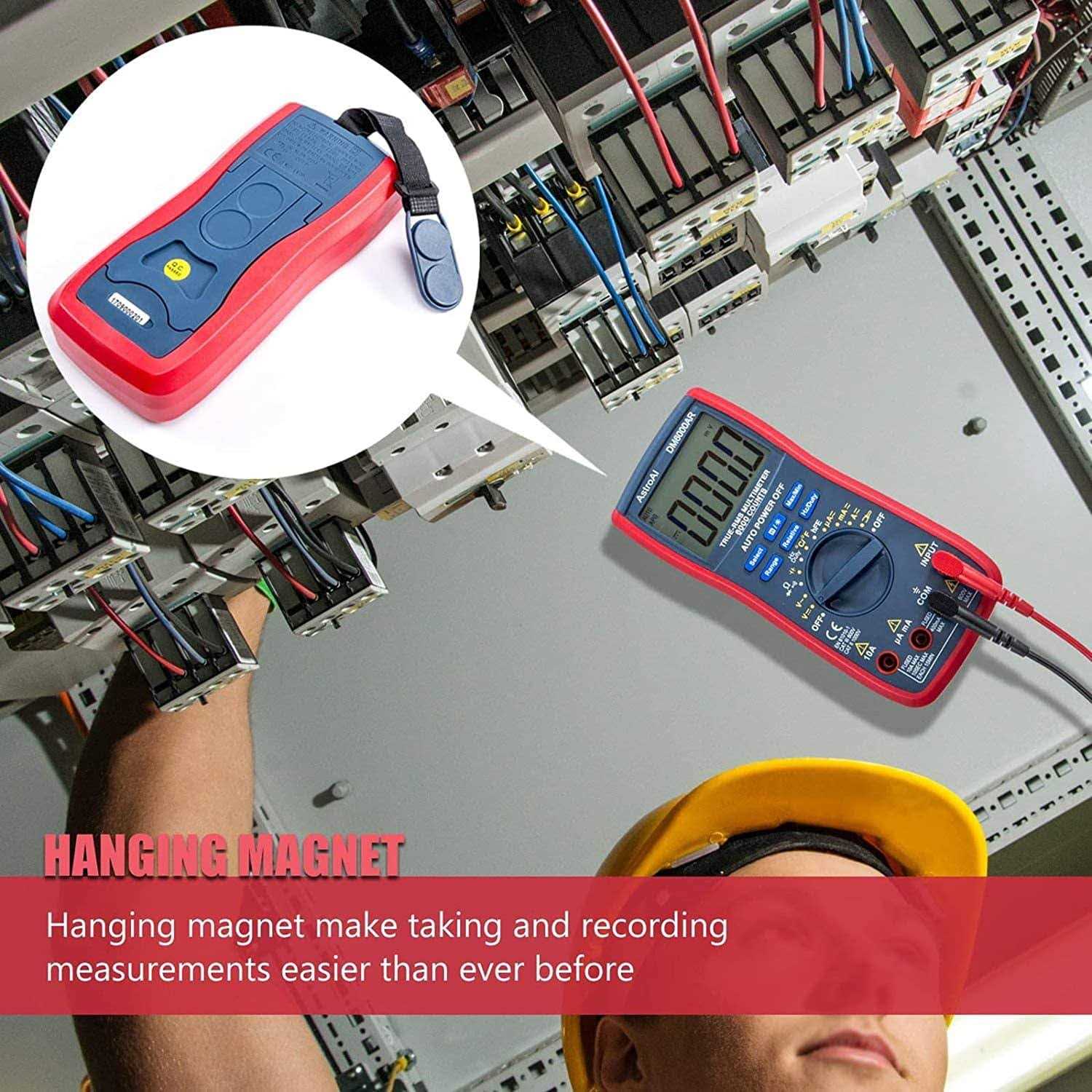 AstroAI Digital Multimeter TRMS 6000 Counts Volt Meter Auto-Ranging Tester - Image 4