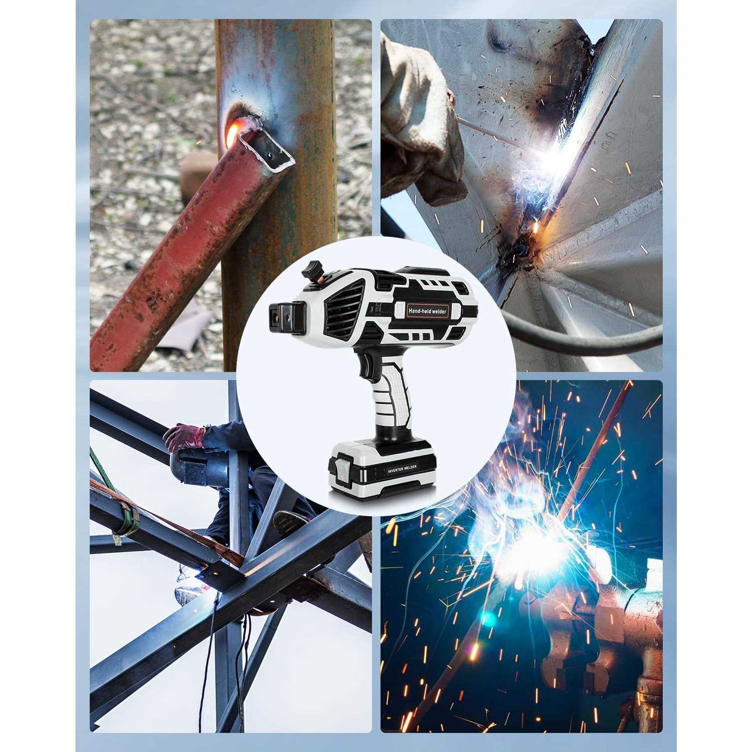 Welding Machine Handheld 110V Portable Arc Welder Hand Held Welder 6 Variable Current Adjustment for 1/16-1/8 All Size Rod 10 x Welding Rods - Image 4