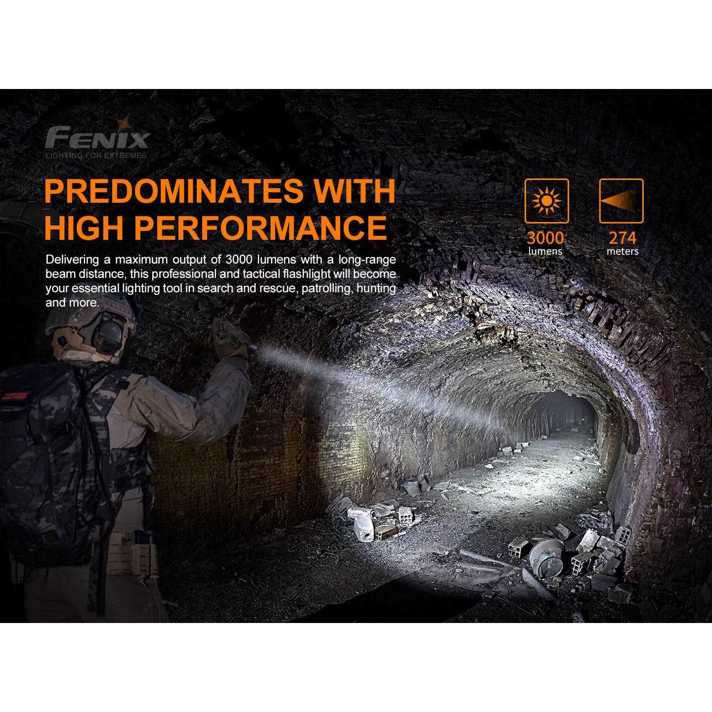 Fenix PD36 TAC Tactical Flashlight - Image 3