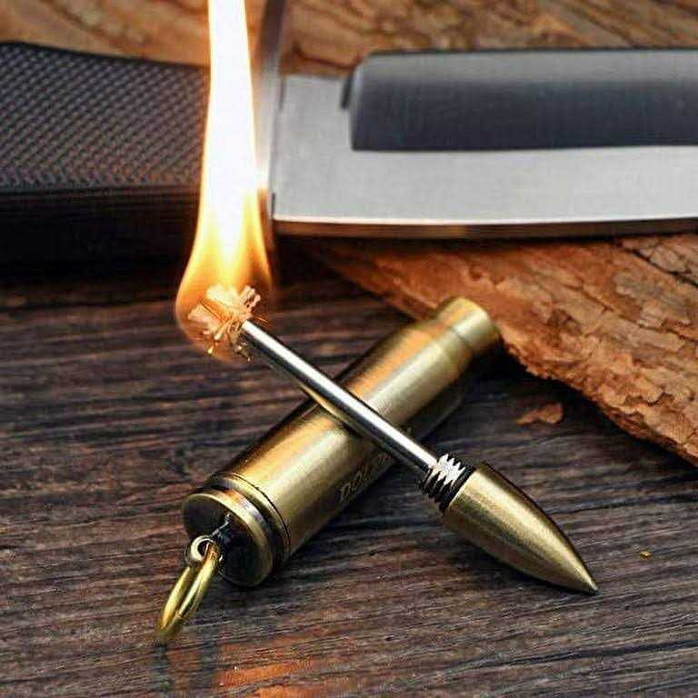 Biastnr Permanent Match Metal Matchstick Flint Fire Starter Keychain Lighting Sticks Reusable Immortal Lighter for Camping Hiking Emergency Survival - Image 5