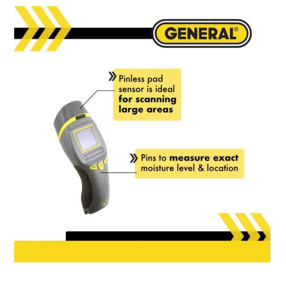 General Tools MM9 Pin Pinless Moisture Meter - Image 2