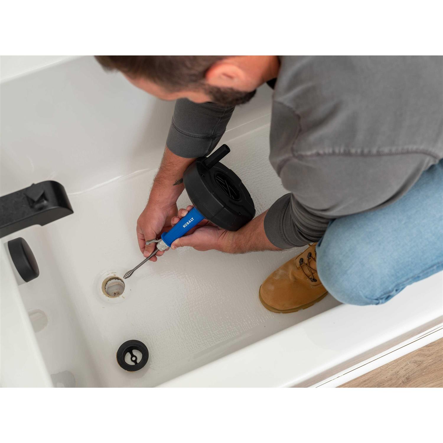 Kobalt 1/4-in x 15-ft High Carbon Wire Drain Auger - Image 2