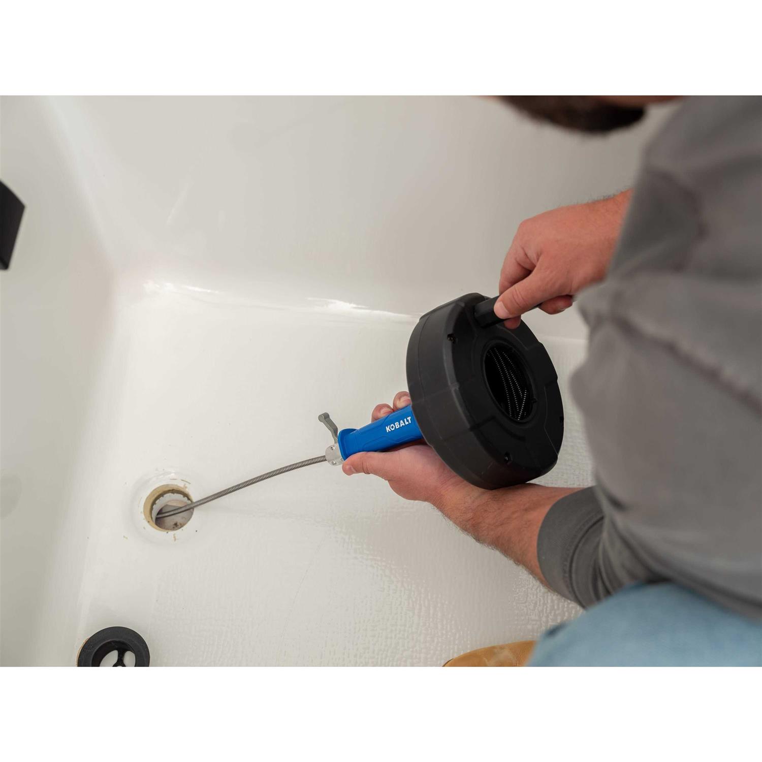 Kobalt 1/4-in x 15-ft High Carbon Wire Drain Auger - Image 4
