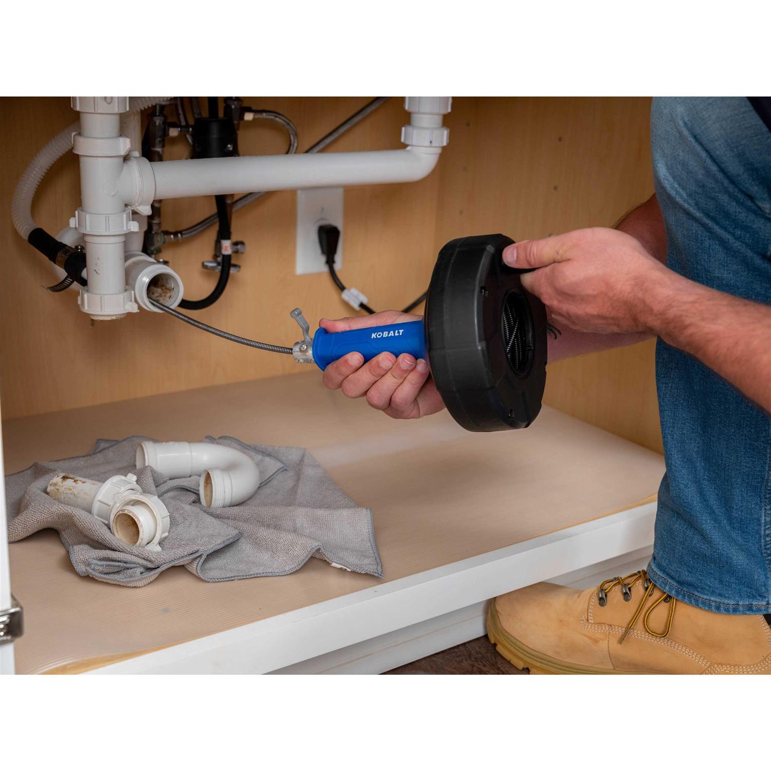 Kobalt 1/4-in x 15-ft High Carbon Wire Drain Auger - Image 5