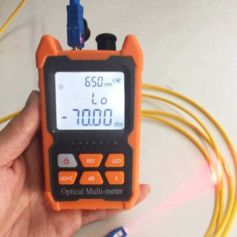 D YEDEMC Fiber Optic Cable Tester Portable Optical Fiber Power Meter FC/SC/ST Universal Interface Fiber Tester Built-in 2Mw Visual Fault Locator - Image 3
