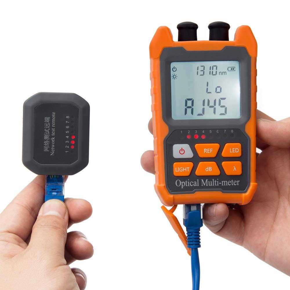 D YEDEMC Fiber Optic Cable Tester Portable Optical Fiber Power Meter FC/SC/ST Universal Interface Fiber Tester Built-in 2Mw Visual Fault Locator - Image 4