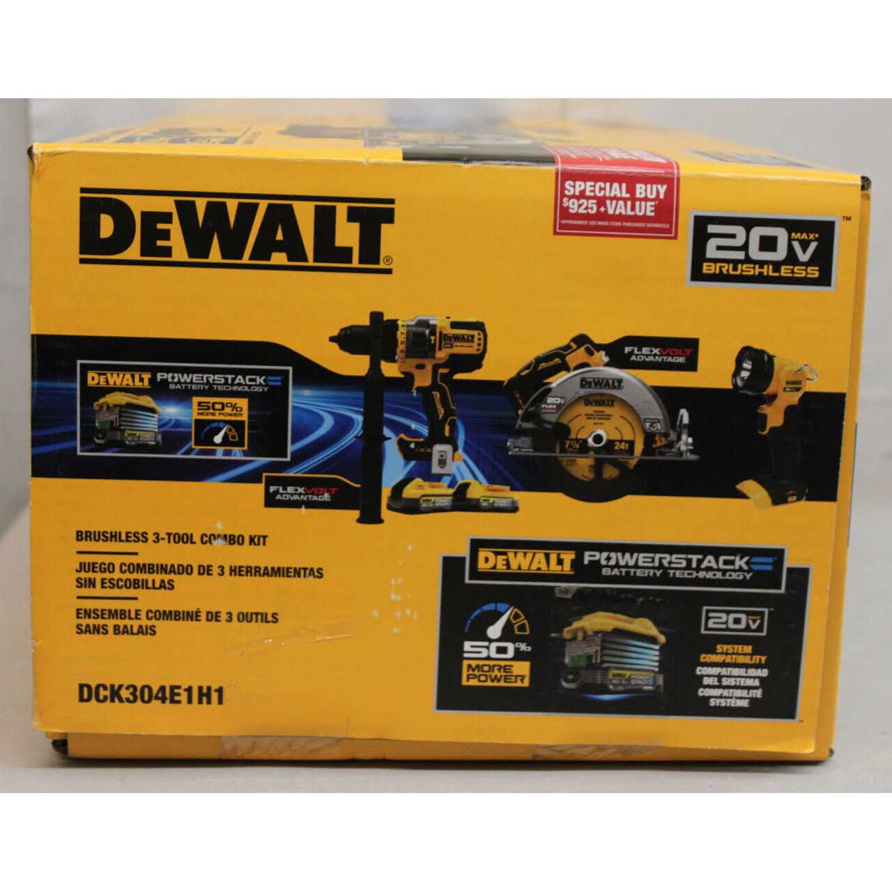 Dewalt 20V MAX Lithium-Ion Cordless 3-Tool Combo Kit with 5.0 Ah Battery and 1.7 Ah Battery - Image 3