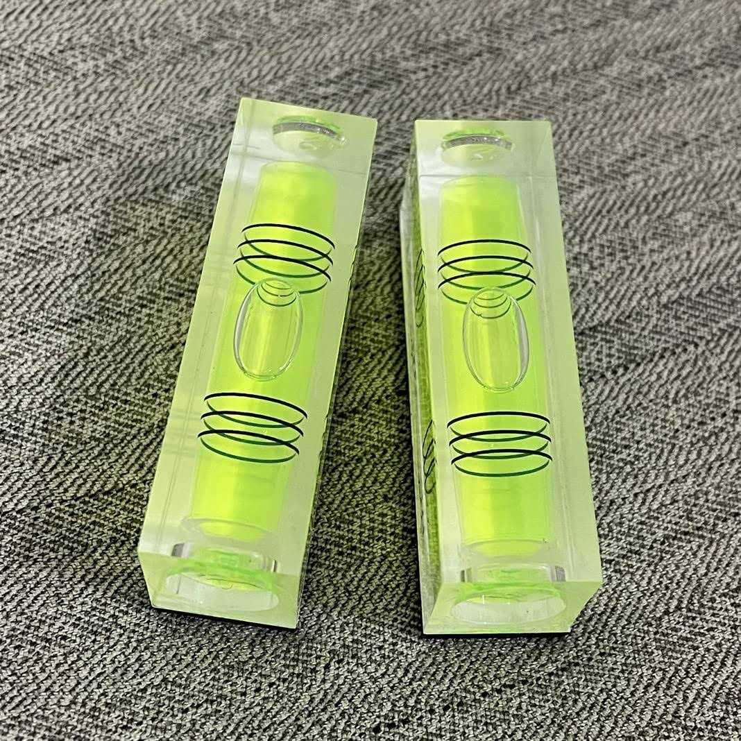 Ymgbhnkjls 4pcs Magnetic High Precision Small Level Bubble 52x15x20mm Three Line Horizontal Level Mini Square Bubble Spirit Levels for Picture - Image 3