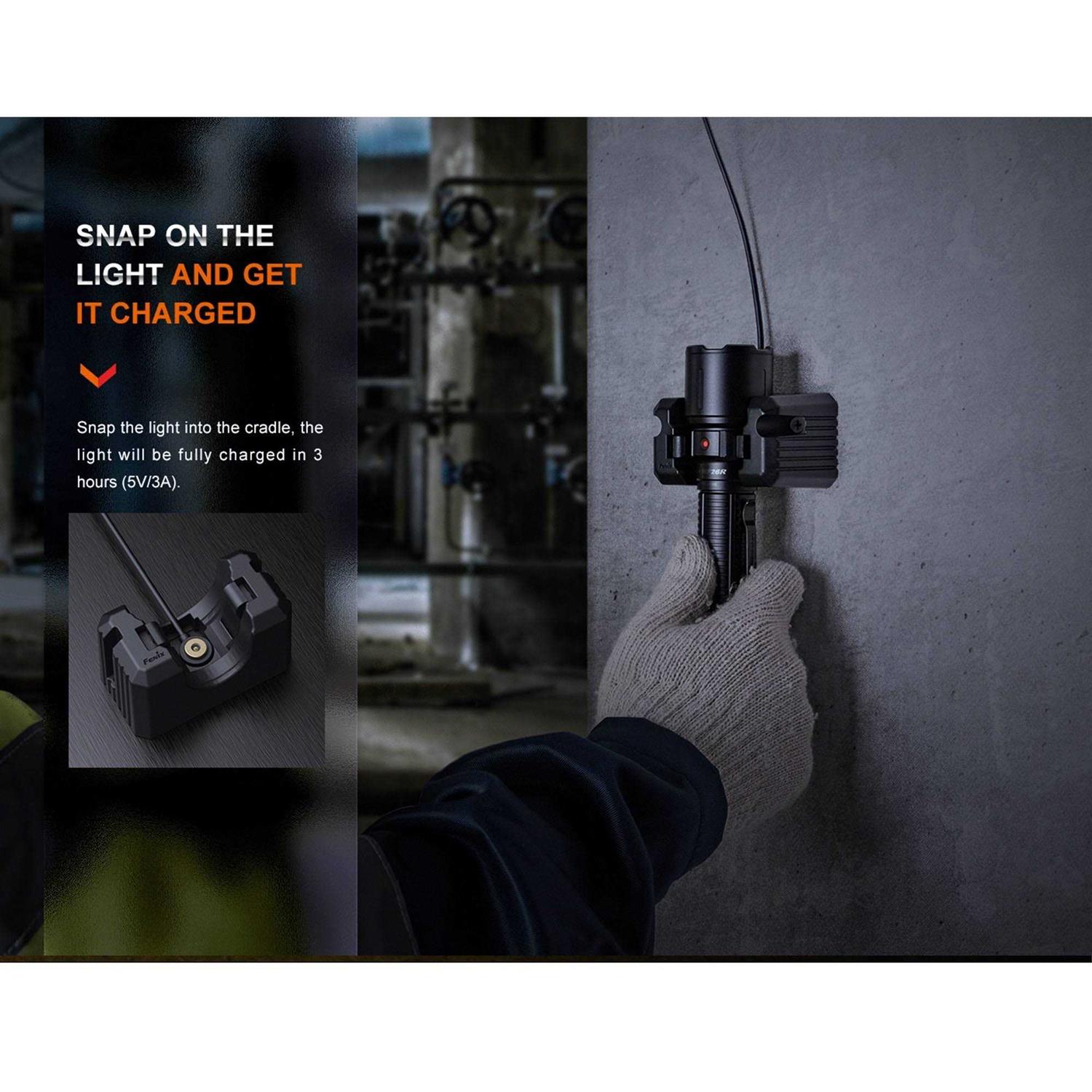 Fenix WF26R Rechargeable Flashlight with Charging Dock - Image 3