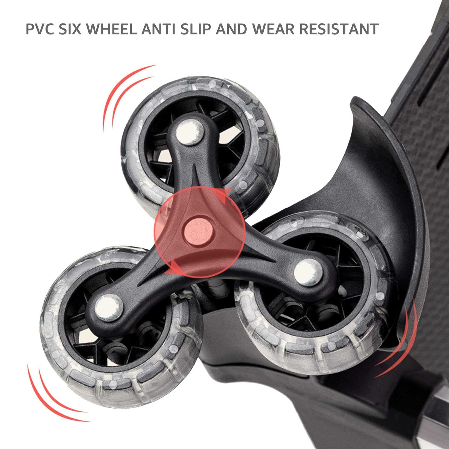 Backpack Trolley Wheeled Trolley Hand Aluminium Alloy Non-Folding Trolley Cart for School Bags/Luggage/Backpack - Image 5