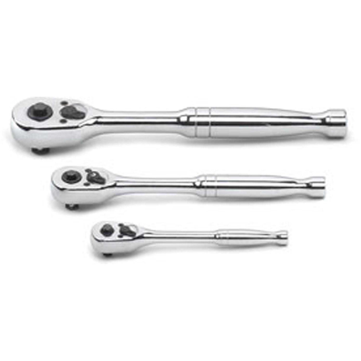 GearWrench 3-Piece 45 Tooth Quick Release Teardrop Ratchet Set