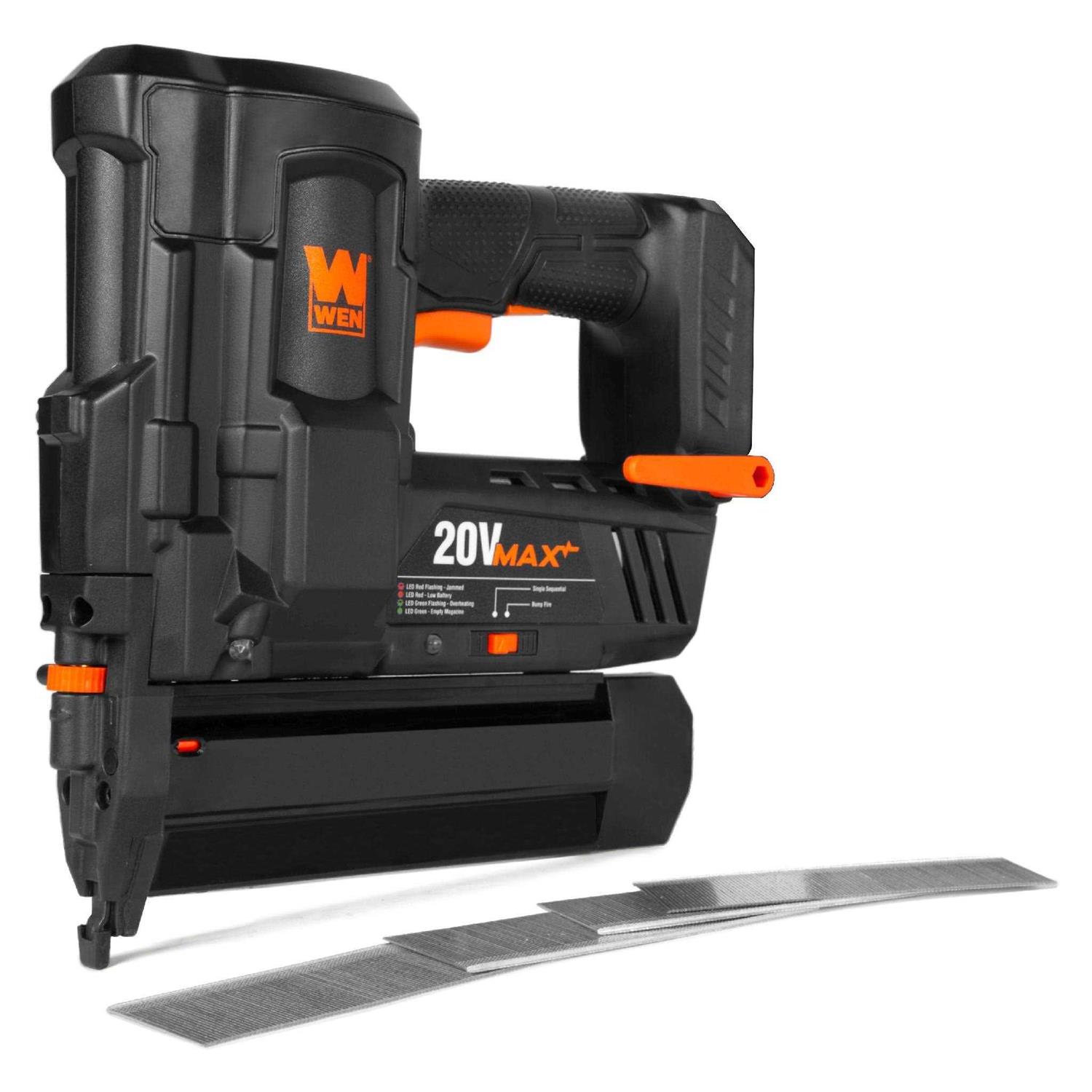 WEN 20V Max Cordless 18-Gauge Brad Nailer