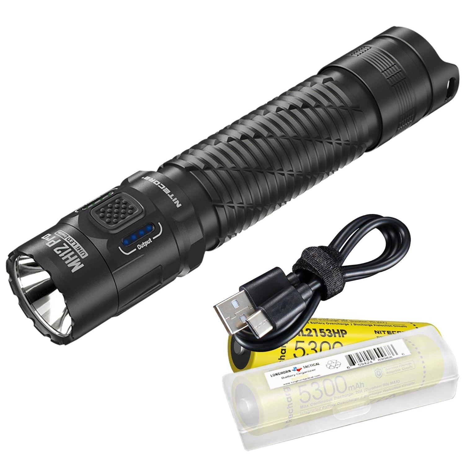 Nitecore MH12 Pro 3300 Lumen Superior Performance USB-C Rechargeable compact Flashlight
