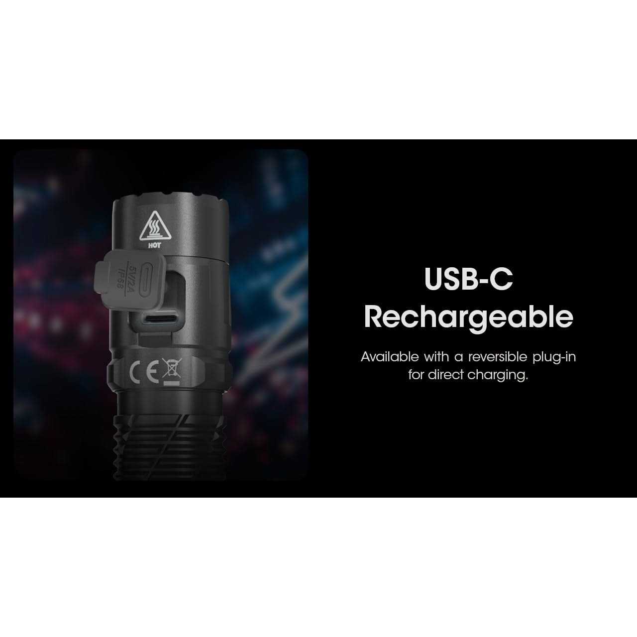 Nitecore MH12 Pro 3300 Lumen Superior Performance USB-C Rechargeable compact Flashlight - Image 2