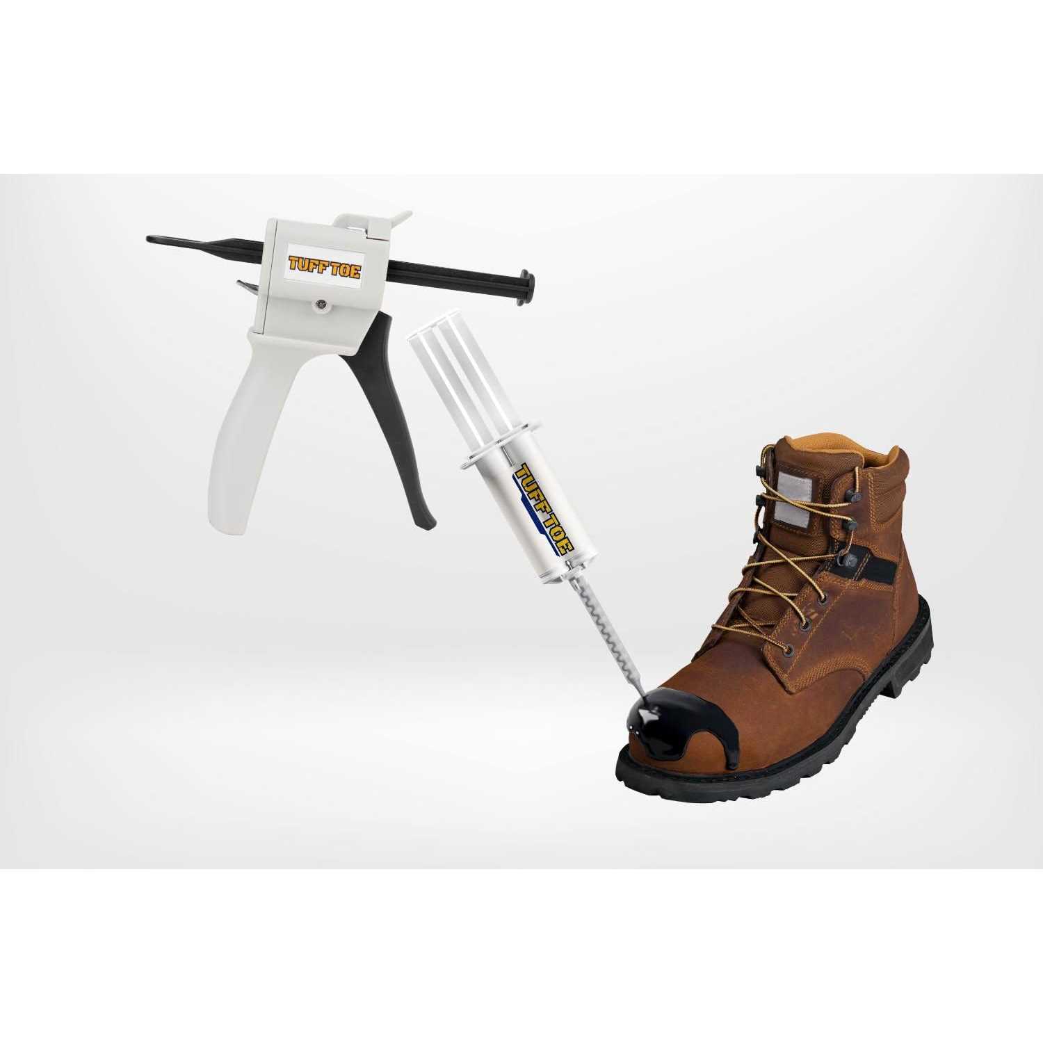 Tuff Toe Boot Repair Kit Combo APPLICATOR & Boot Bundle Combo Upgrade Leather Boot Seam Heel Shoe Adhesive to Resole - Image 4