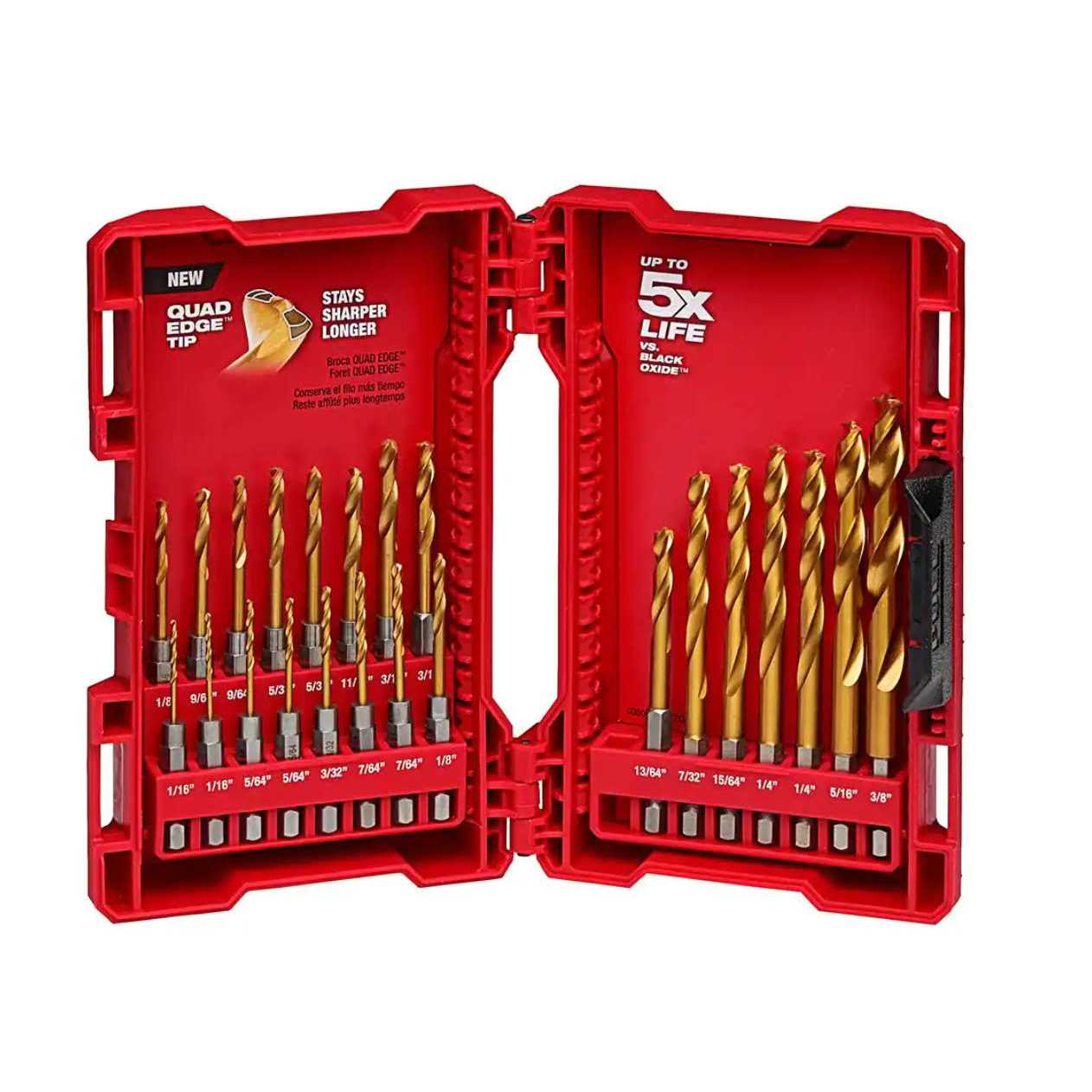 Milwaukee M12 12V Lithium-Ion Cordless 1/4 in. Hex Screwdriver Kit w/ SHOCKWAVEImpact Duty Titanium Drill Bit Set - Image 2