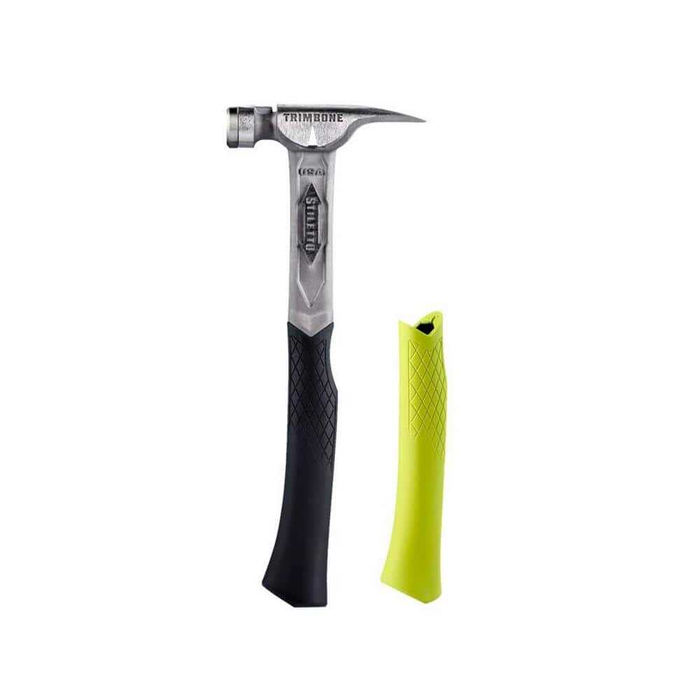 Stiletto TRIMBONE Titanium Smooth Face with Curved Handle with Black Replacement Grip