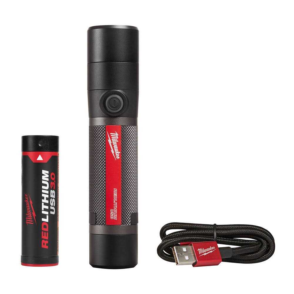 2160-21 Milwaukee USB Rechargeable 800L Compact Flashlight - Image 4