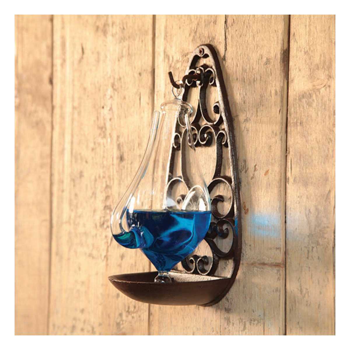 Esschert Design Weather Glass with Cast Iron Filigree Holder - Image 2