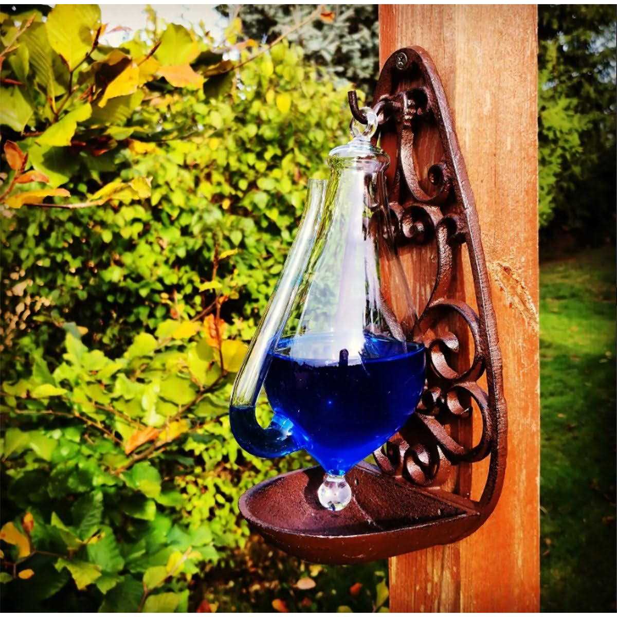 Esschert Design Weather Glass with Cast Iron Filigree Holder - Image 5