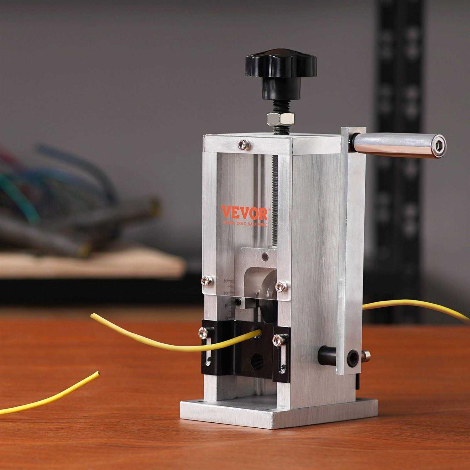 VEVOR Manual Wire Stripping Machine, 0.06''-0.98'' Copper Stripper with Hand Crank or Drill Powered - Image 5