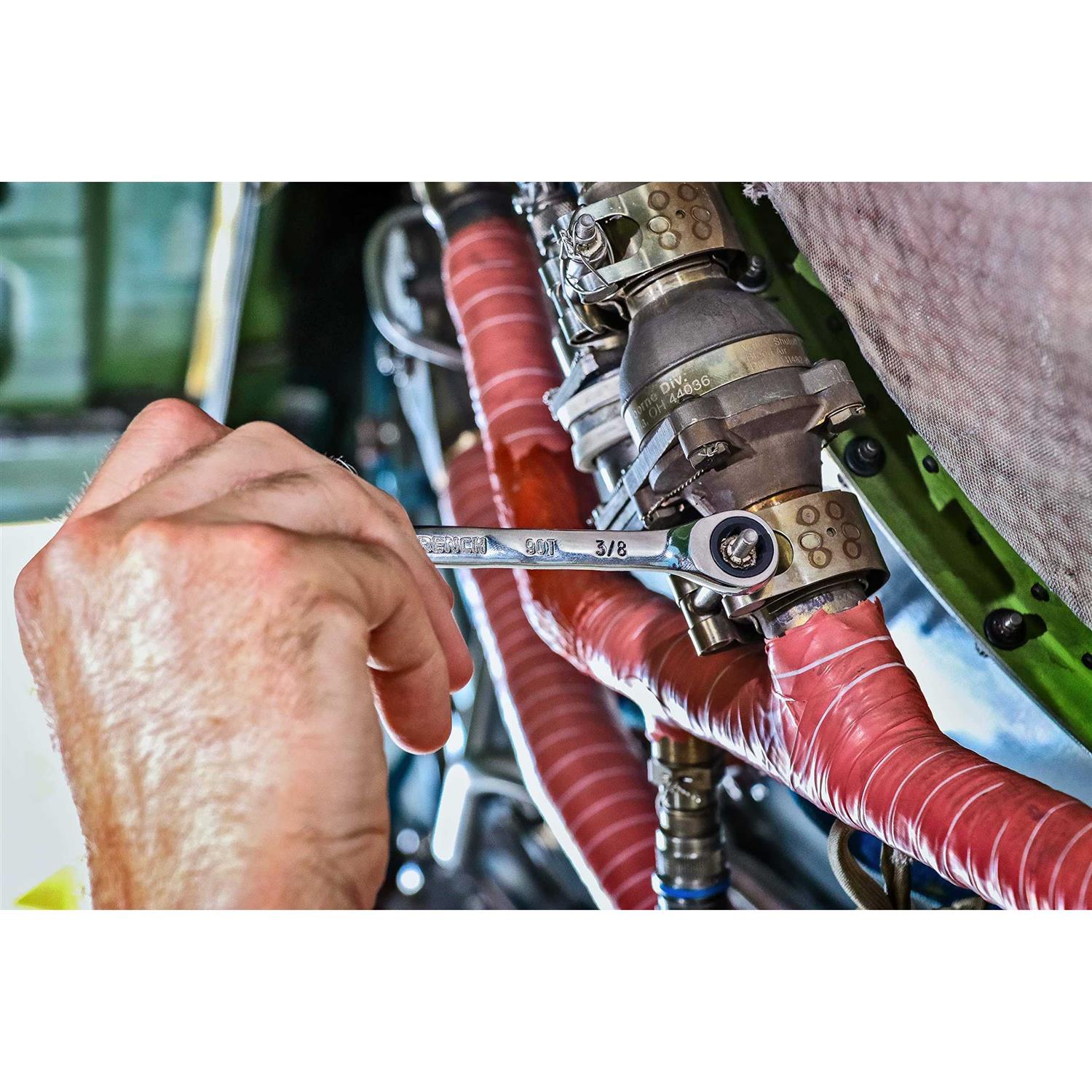 GearWrench 90T 12 Point Combination Ratcheting Wrench - Image 2