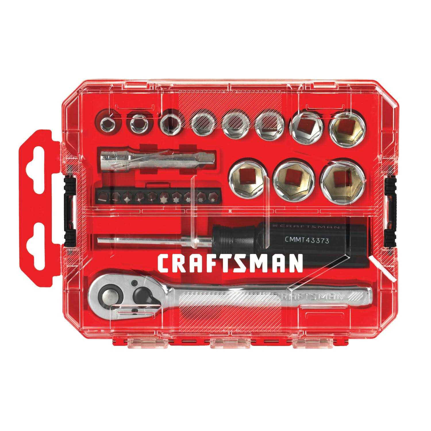 Craftsman 24-Piece 3/8 Drive SAE 6 Point nano Tool Set
