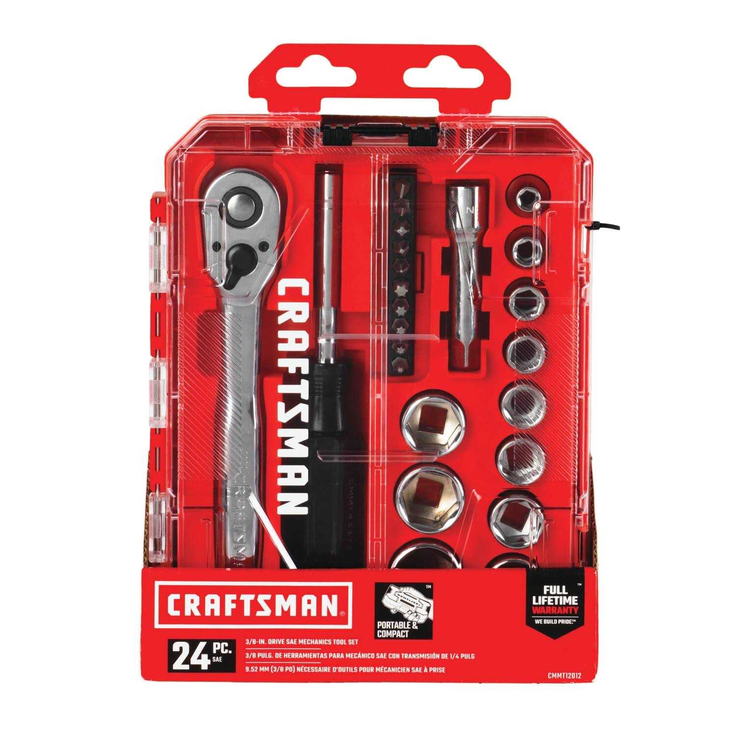 Craftsman 24-Piece 3/8 Drive SAE 6 Point nano Tool Set - Image 2