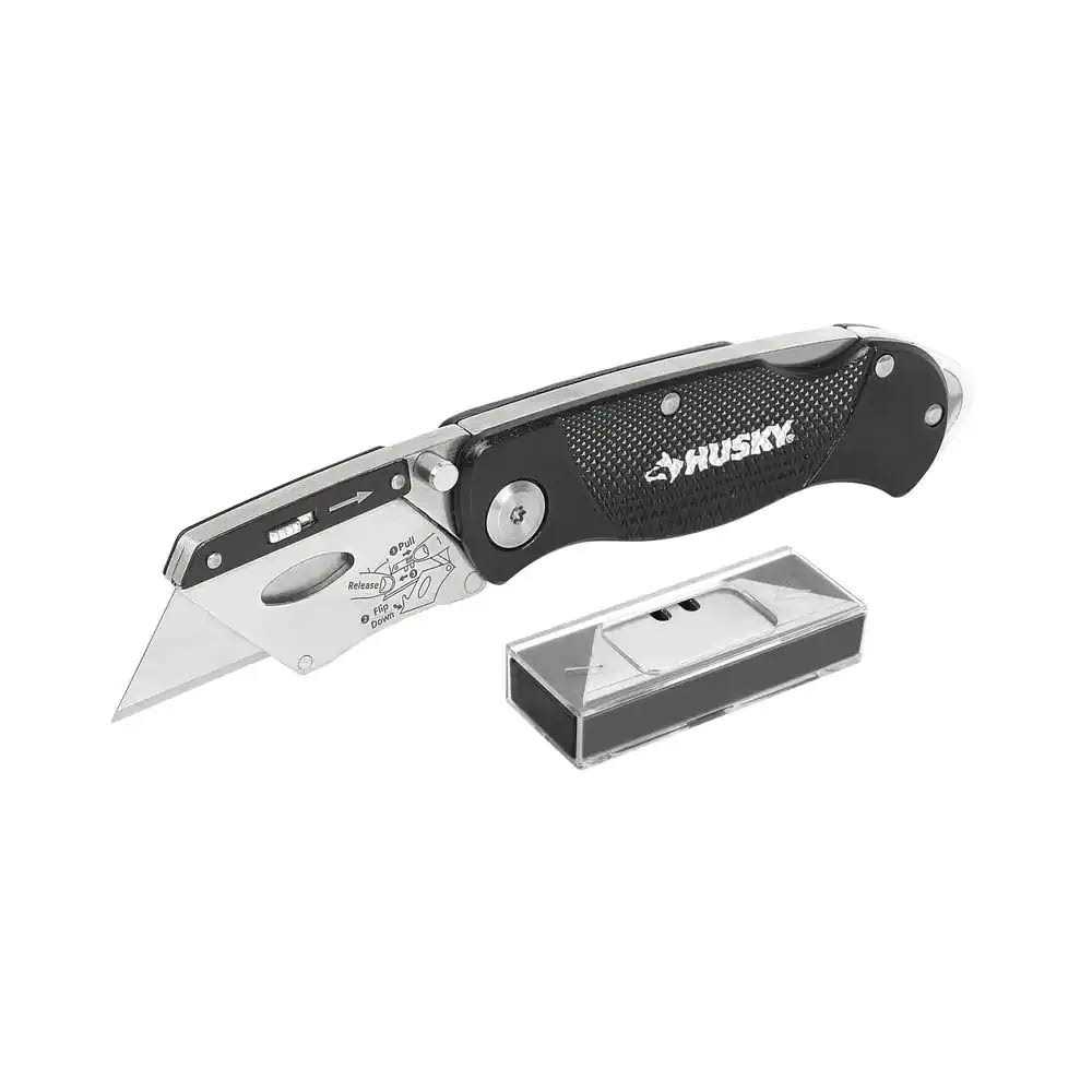 Husky 99731 Folding Lock-Back Utility Knife