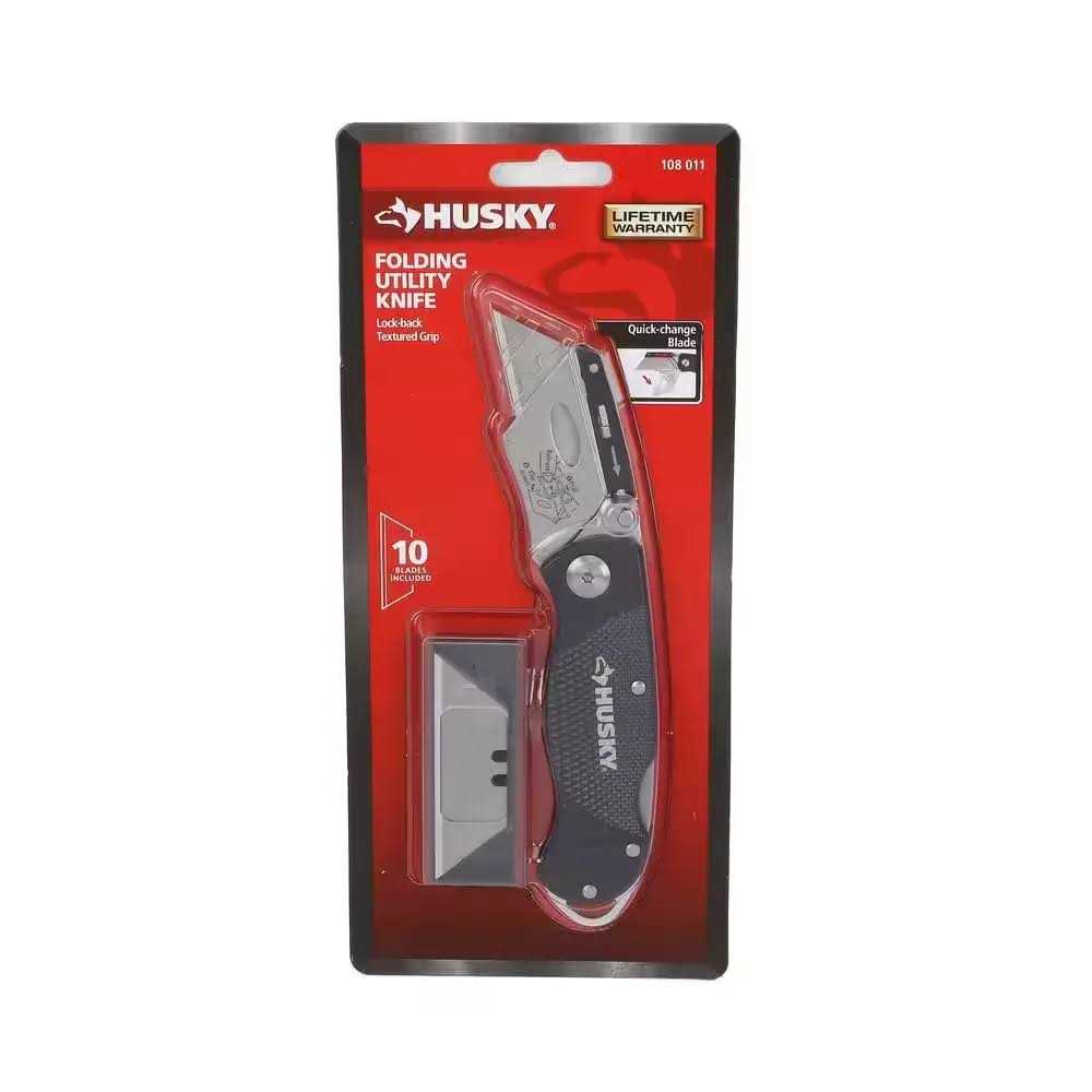 Husky 99731 Folding Lock-Back Utility Knife - Image 5