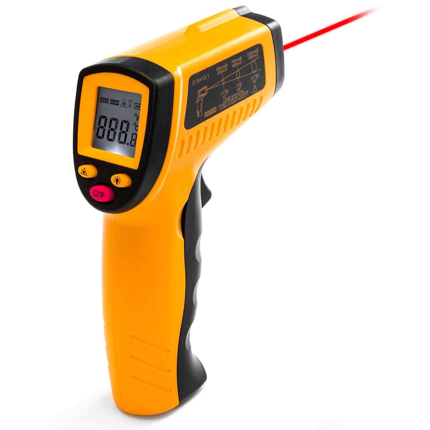 Digital Infrared Thermometer 380 No Touch Digital Laser Temperature Gun for Cooking/BBQ/Meat