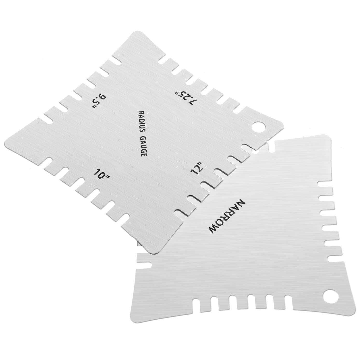 15 Pieces Guitar Luthier Tools Set Including Guitar Radius Gauge String Action Ruler Gauge - Image 5