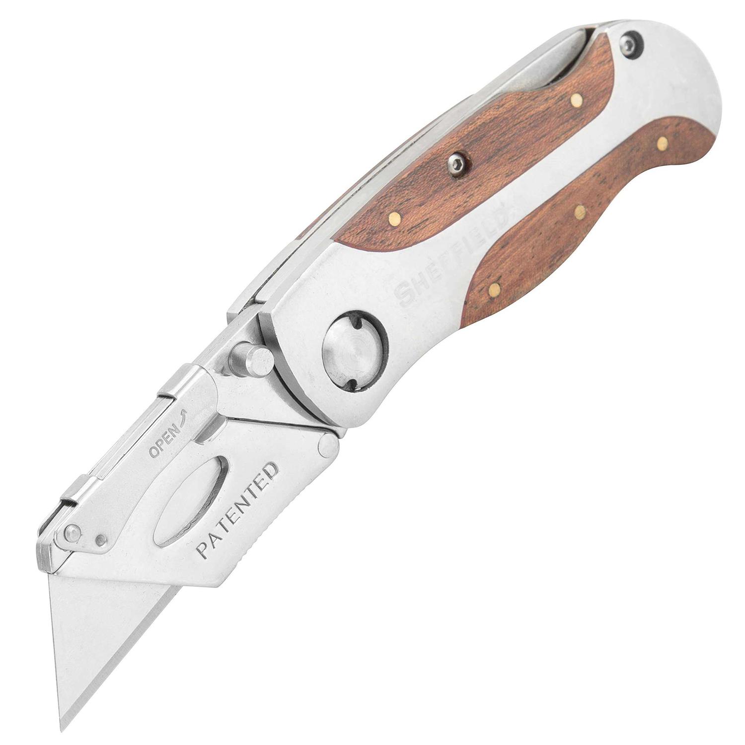 Sheffield 12115 Premium Lockback Fixed Folding Utility Knife