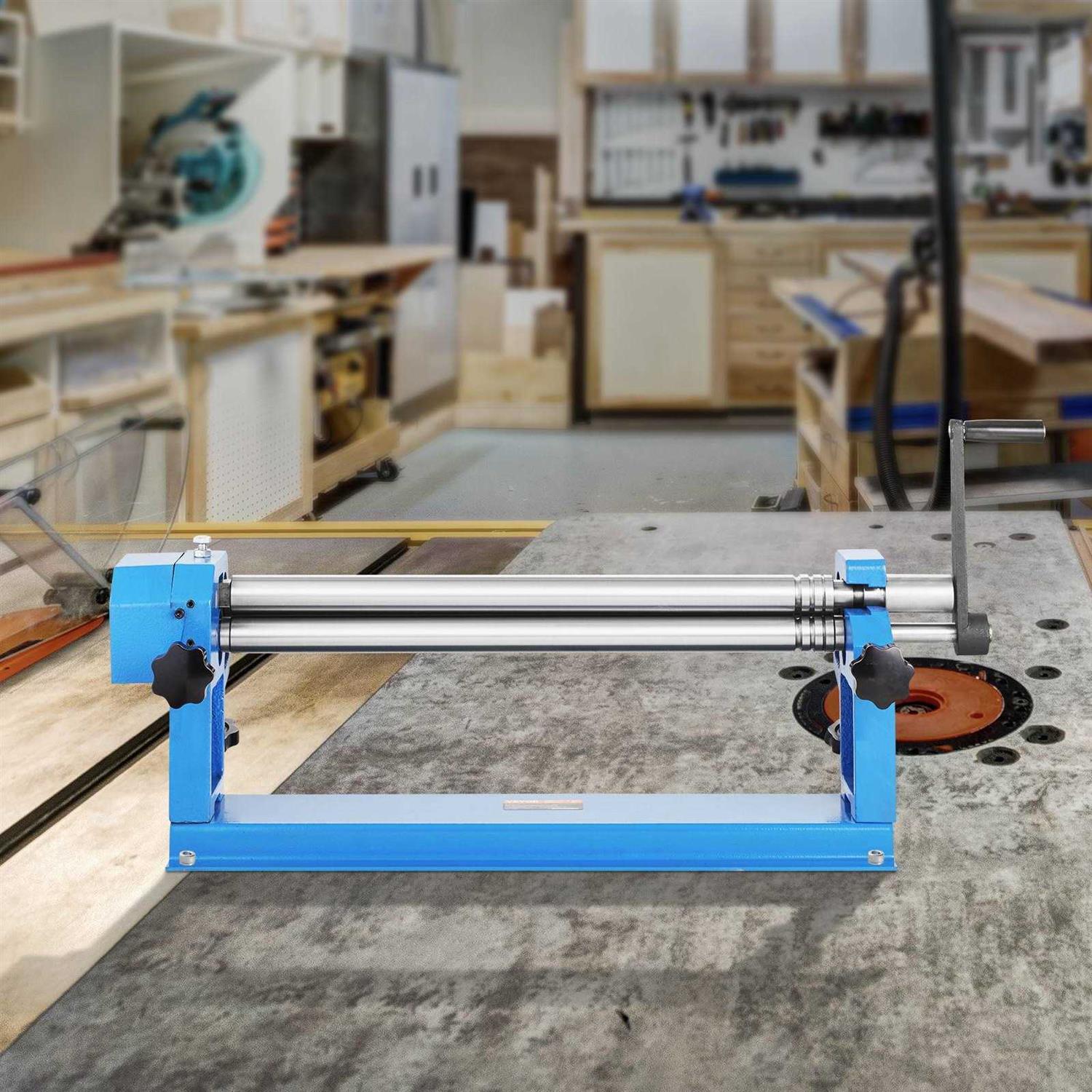 VEVOR Slip Roll Machine Forming Width Gauge Capacity Sheet Metal Slip Roller Rolling Bending Machine with 2 Detachable Rollers - Image 5