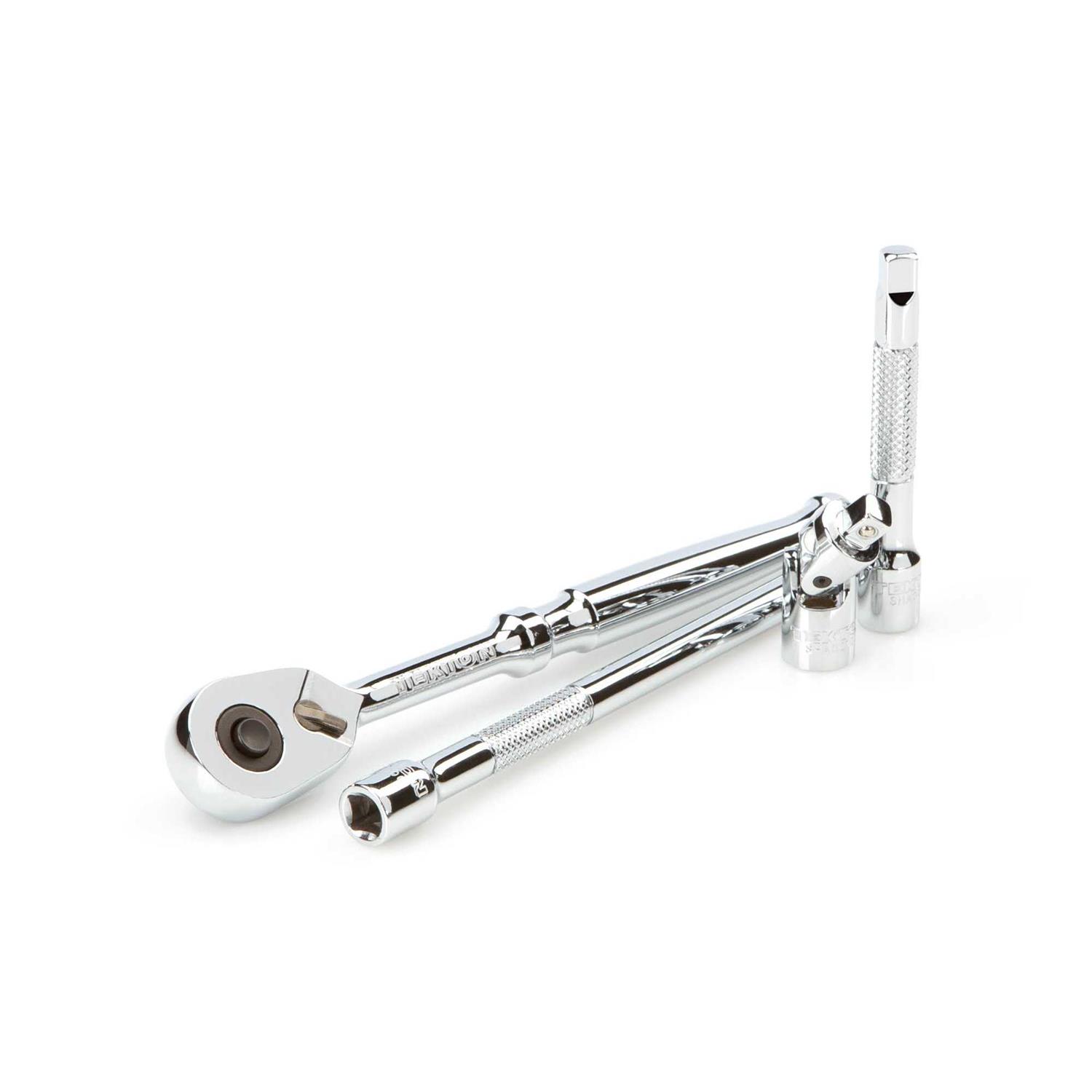 Tekton 1/4 in. Drive 12-Point Socket and Ratchet Set - Image 2