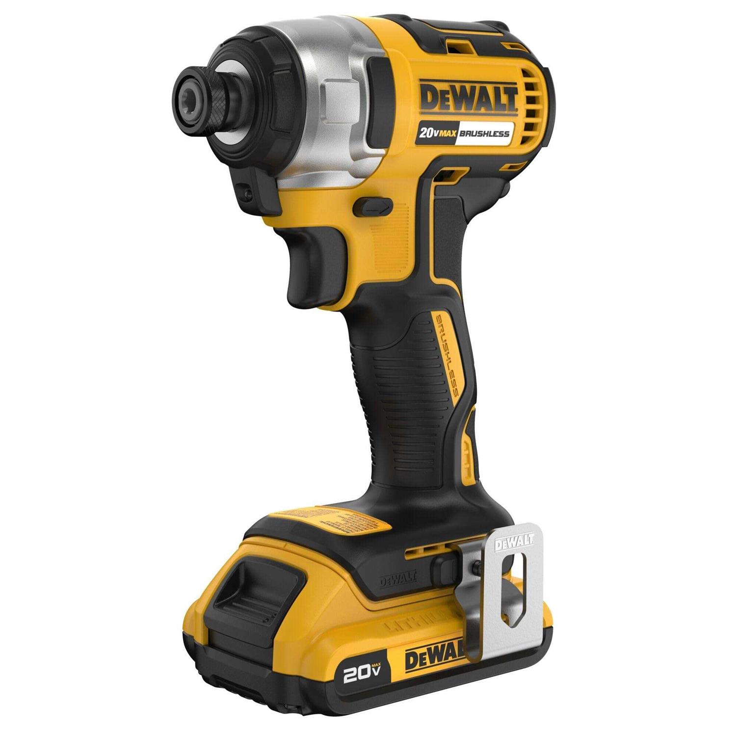 DEWALT 20V MAX Brushless 1/4 in. Hex Cordless Impact Driver Kit - Image 3