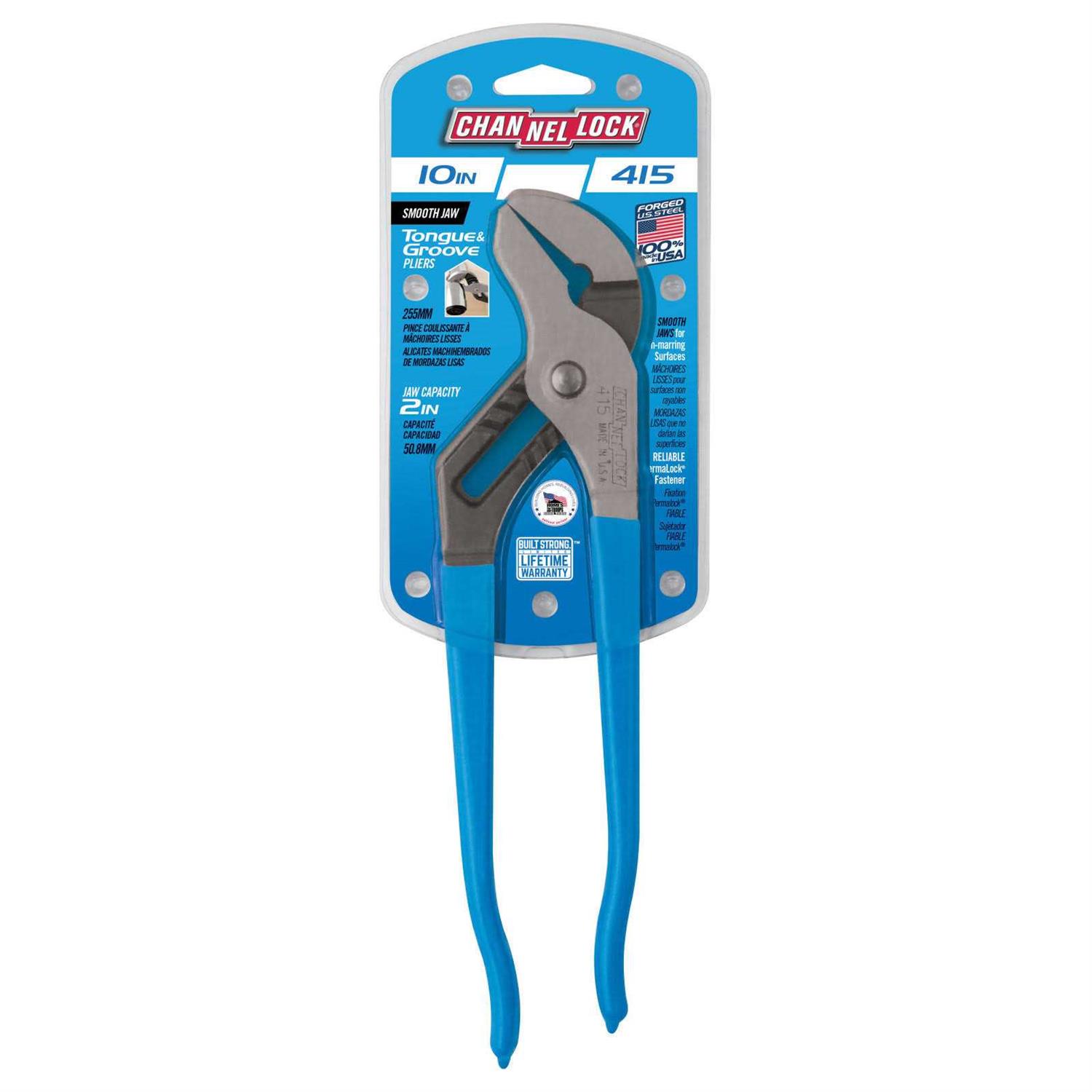 Channellock 415 10-in Smooth Jaw Tongue & Groove Pliers - Image 5