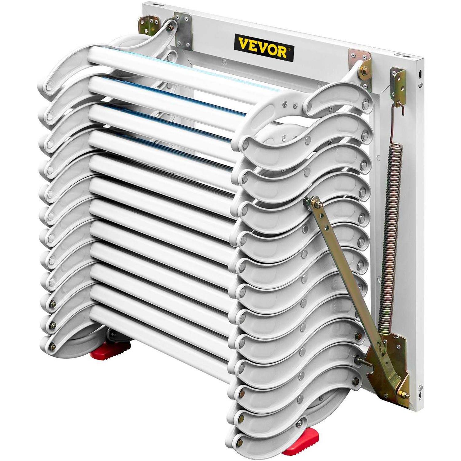 VEVOR Attic Steps Pull Down 12 Steps Attic Stairs Alloy Attic Access Ladder - Image 3