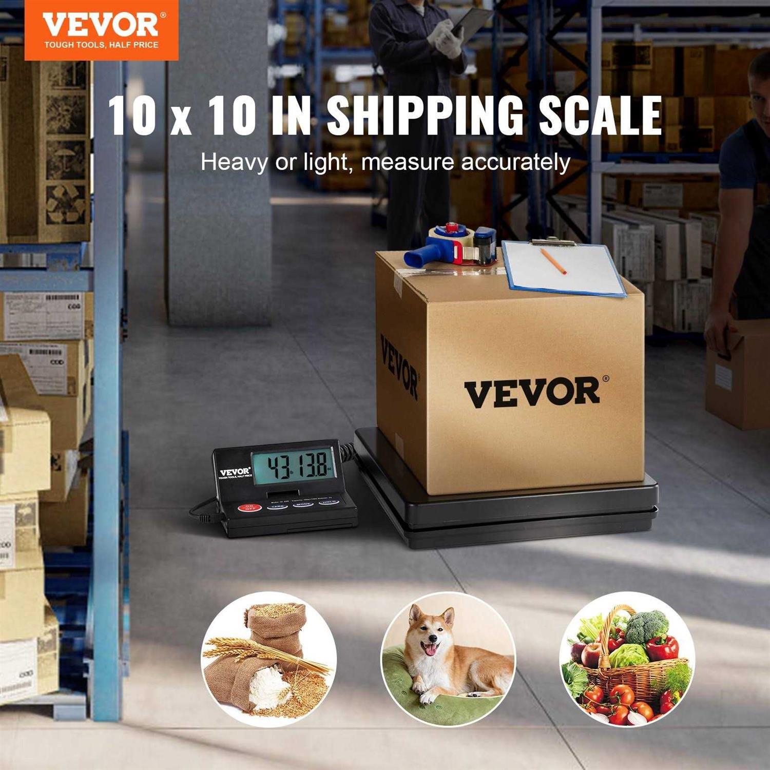 VEVOR Digital Shipping Scale 110 lbs x 0.07 oz. Heavy Duty Postal Scale with Timer - Image 2
