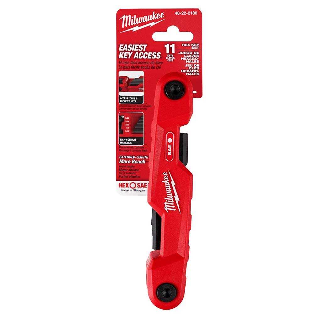 Milwaukee 11-Key Electrician's Folding Hex Key Set 48-22-2180 - Image 3