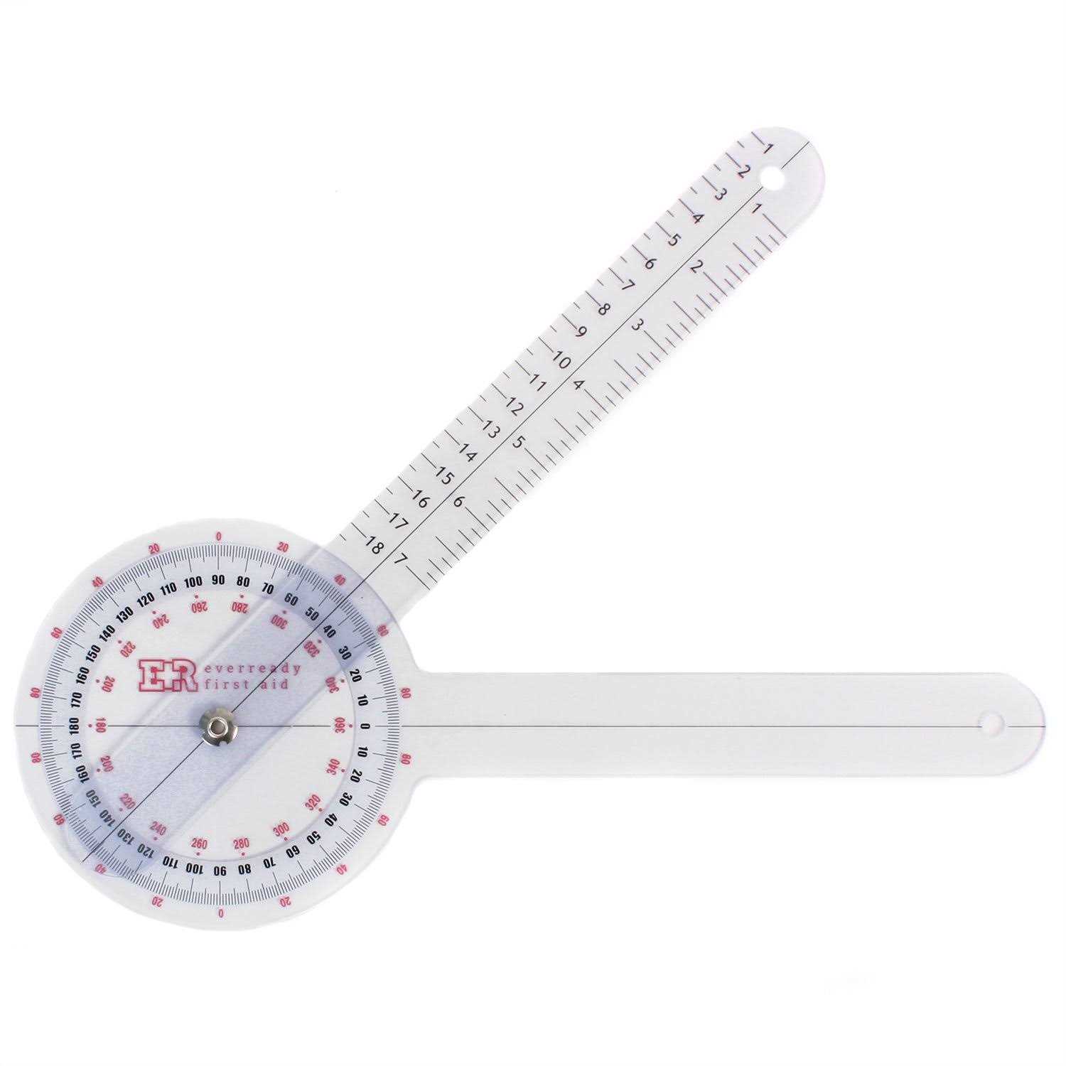 Ever Ready First Aid Plastic Goniometer 360 Degree ISOM