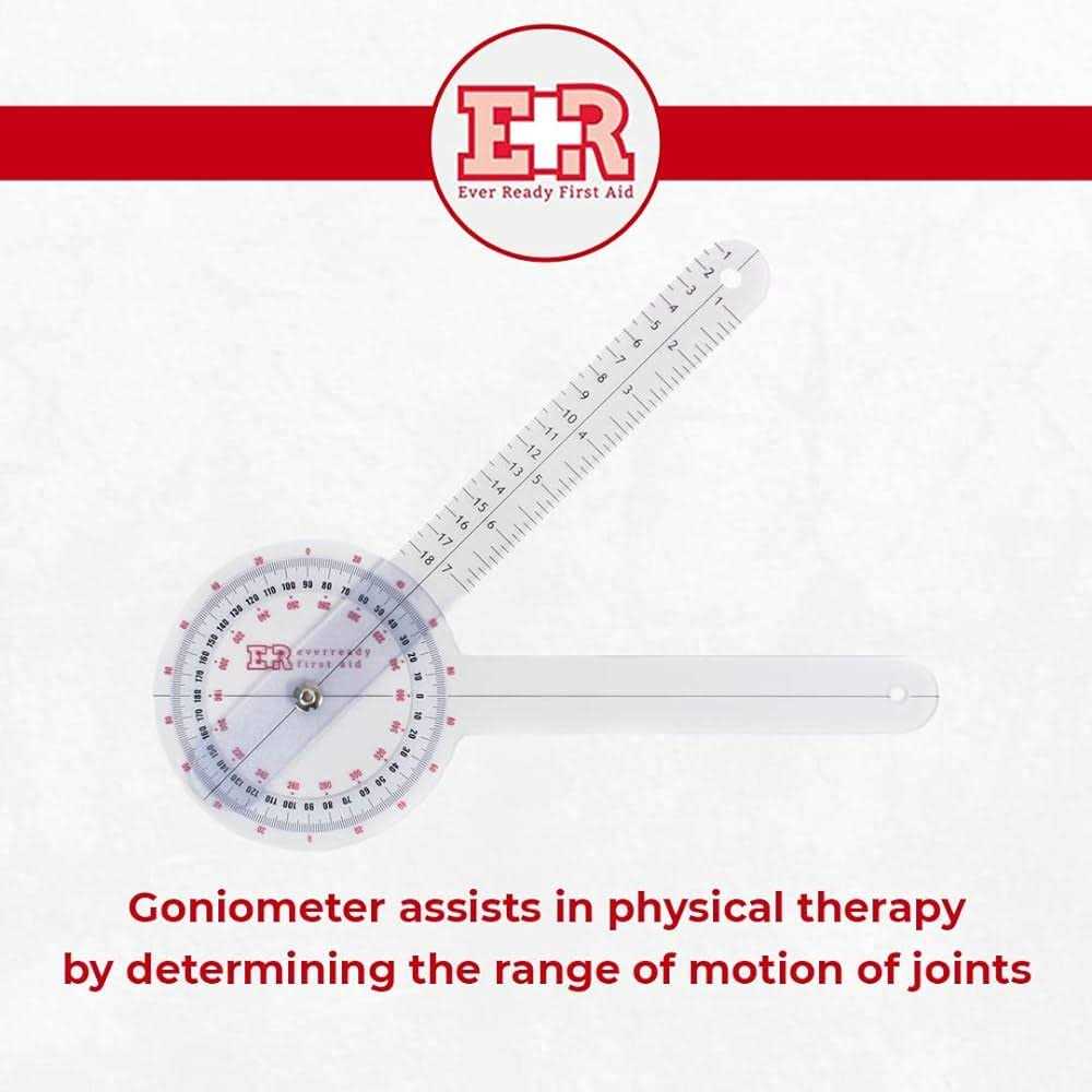 Ever Ready First Aid Plastic Goniometer 360 Degree ISOM - Image 4