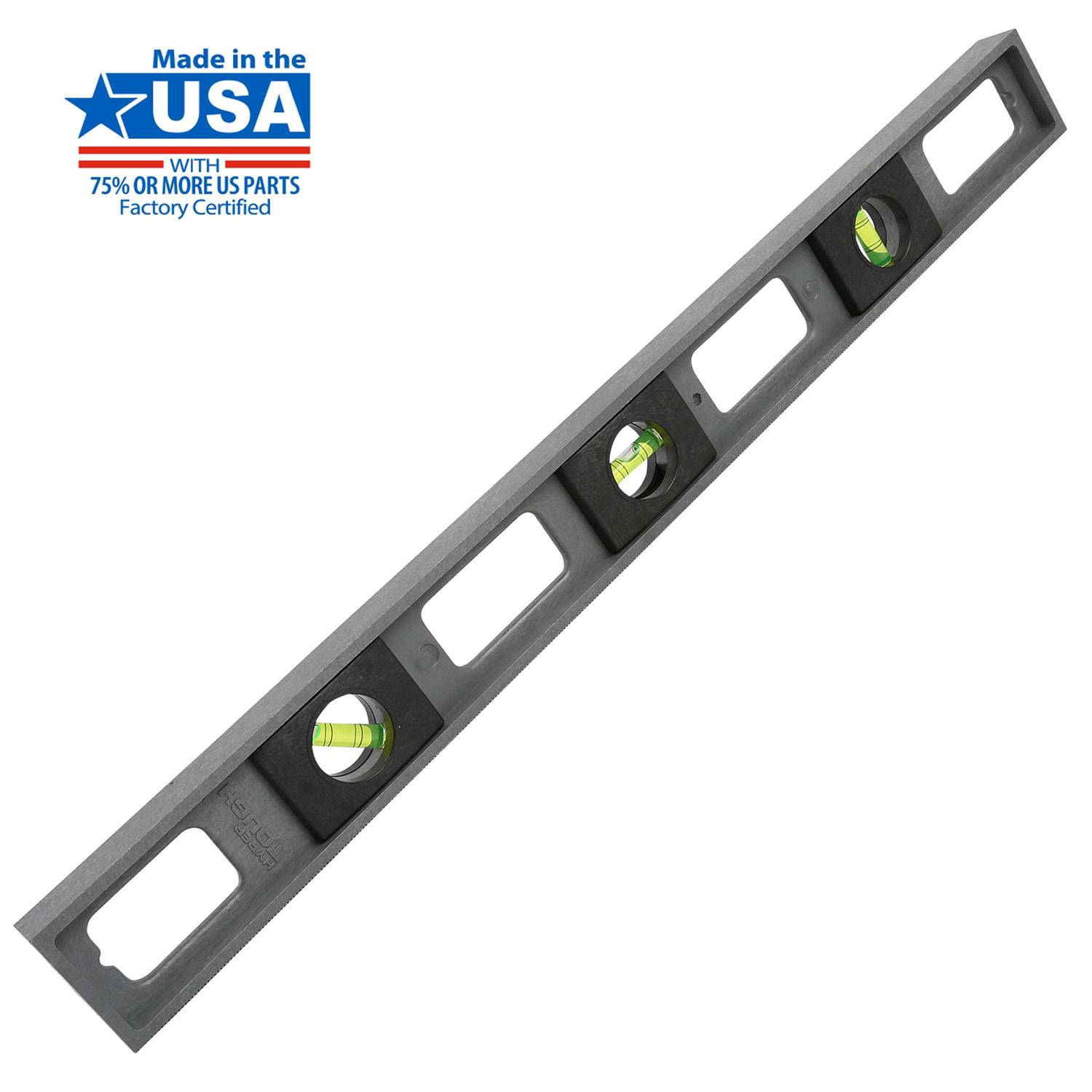 Hyper Tough 24 inch Level with plumb, square and 45 degree measurement