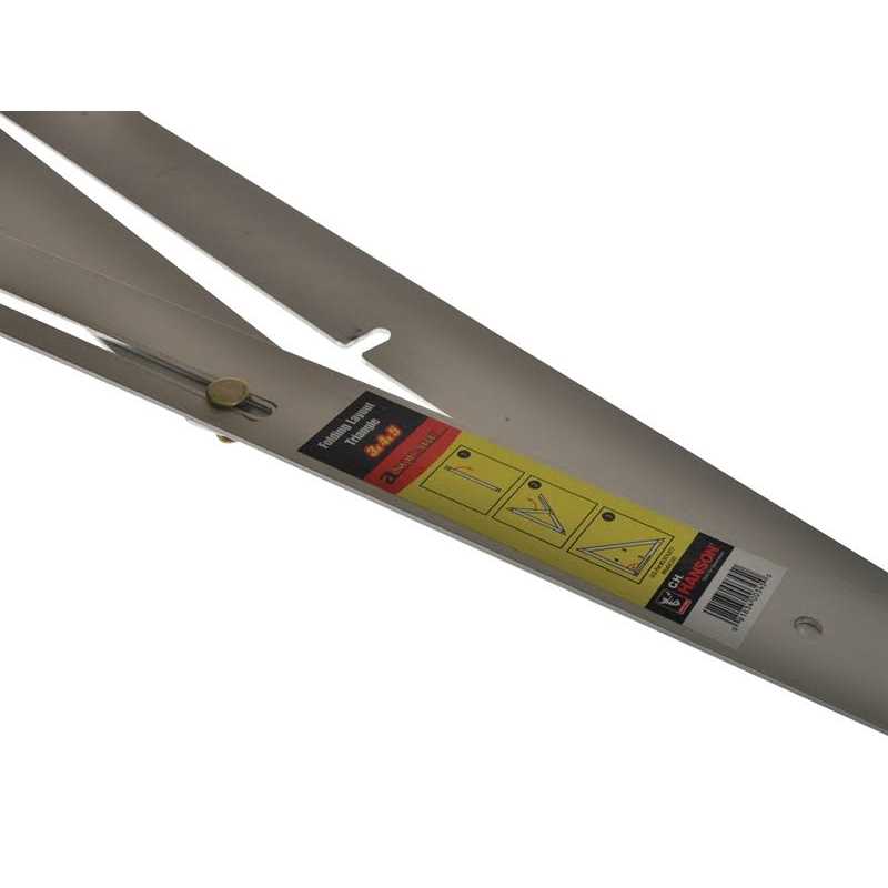 CH Hanson 3 Ft. x 4 Ft. x 5 Ft. 90 Degree Aluminum Folding Layout Asquare 345 - Image 5