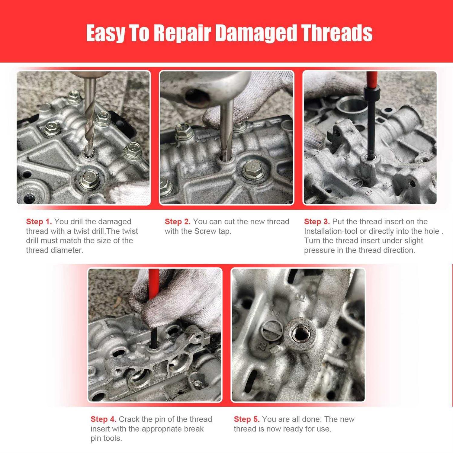 BILITOOLS M12x1.25 Thread Repair Kit - Image 4