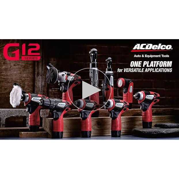 ACDelco ARW1209-K9 G12 Series 12V Li-ion Cordless & 3/8 Ratchet Wrench Combo Tool Kit with Canvas Bag - Image 3