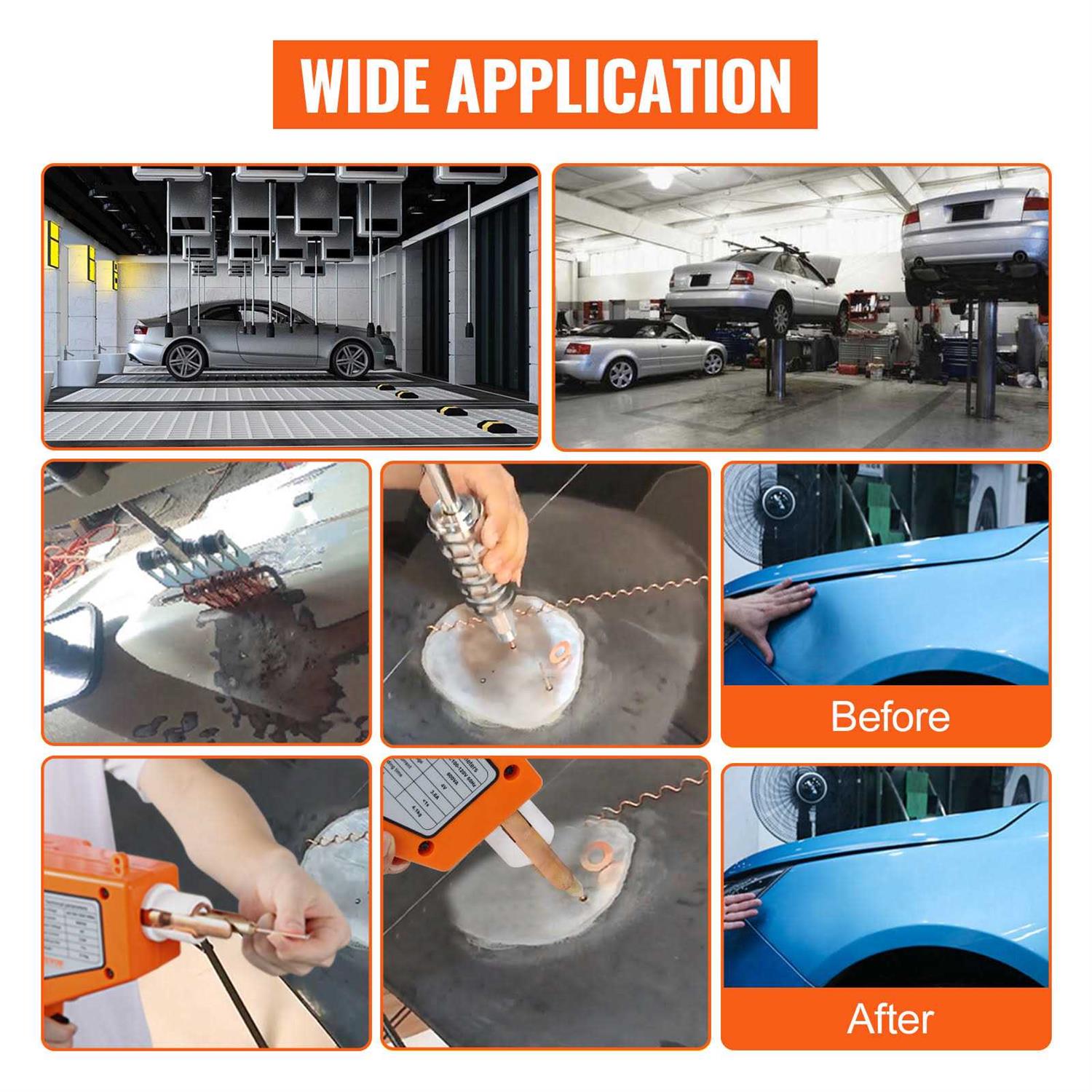 VEVOR Auto Body Dent Repair Kit Stud Welder Kit 800VA Stud Dent Puller Spot - Image 4