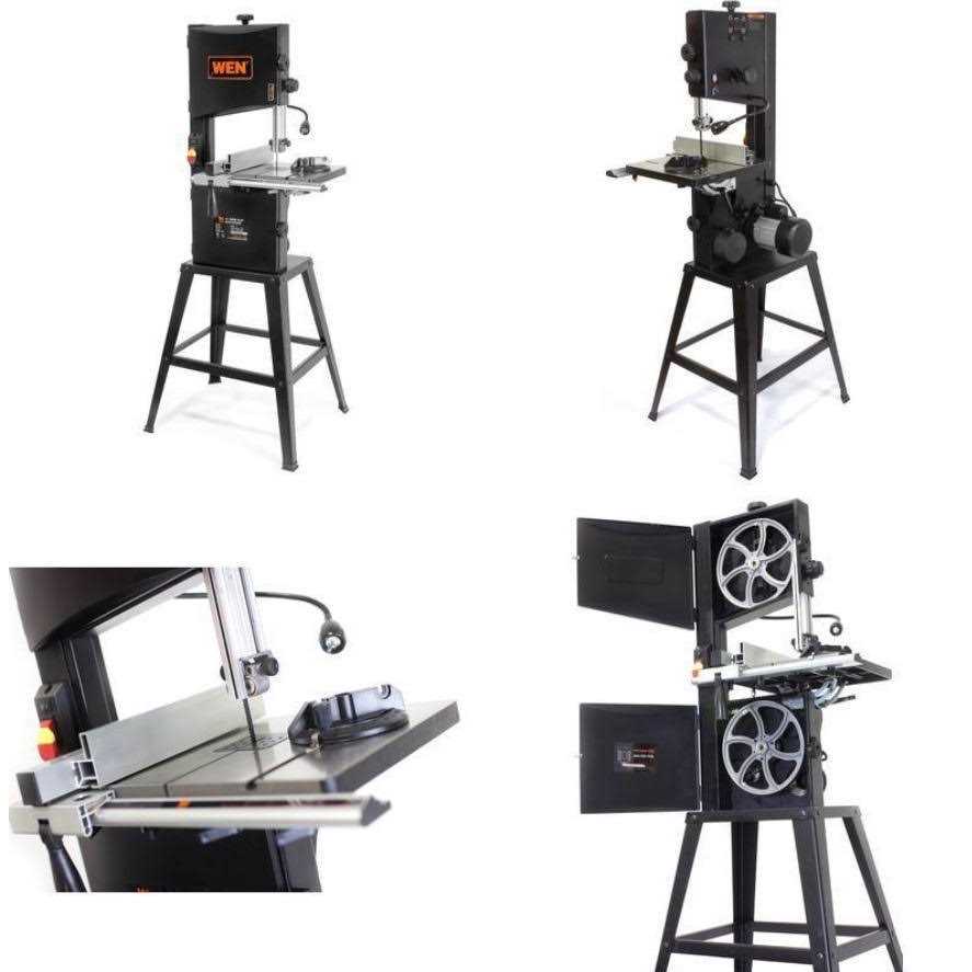 WEN 3.5-Amp 10-Inch Two-Speed Band Saw with Stand and Worklight - Image 3